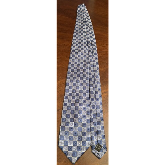 Jos. A. Bank Signature Collection, Blue, 100% Silk Men’s Neck Tie, Made In China - Picture 3 of 9